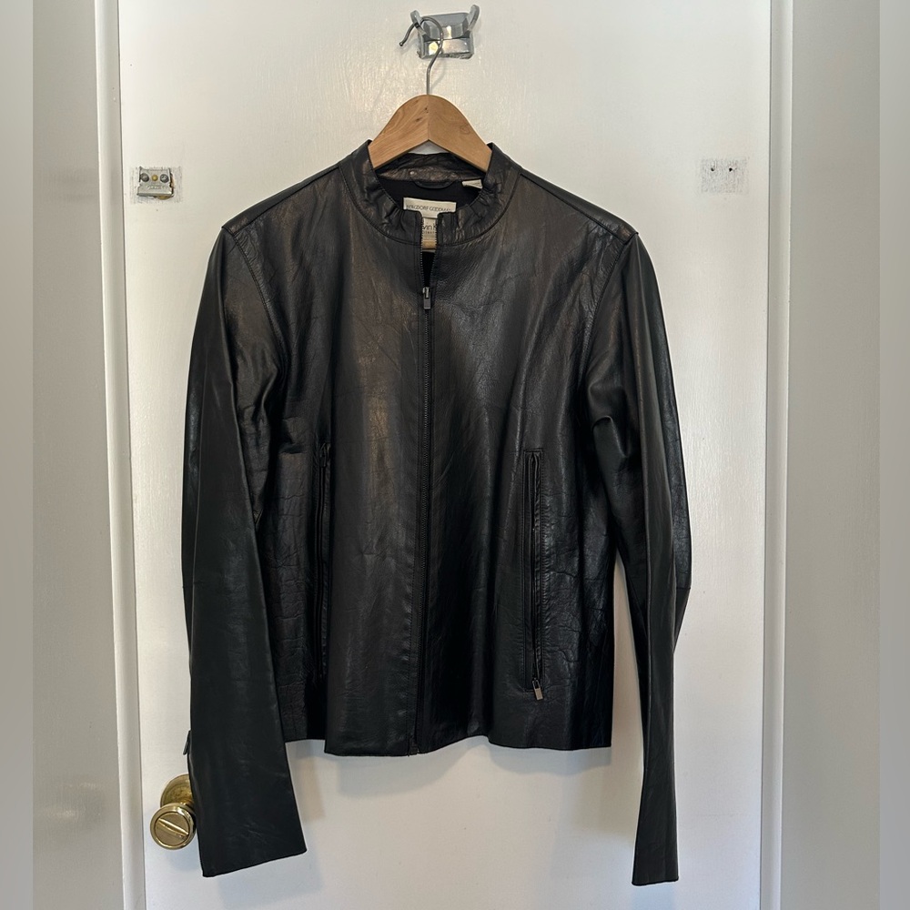 Calvin Klein Black Leather Jacket